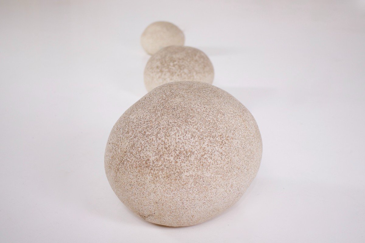 3 “pebble” Lamps, André Cazenave.-photo-2