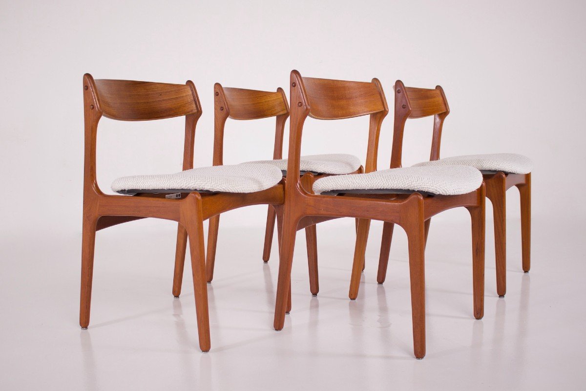 4 Chaises Danoises Erik Buch