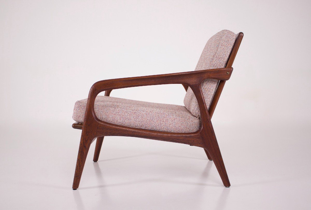 Danish Teak Armchair.-photo-2