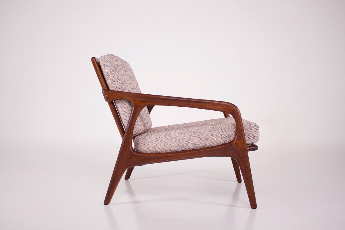 Danish Teak Armchair.-photo-1