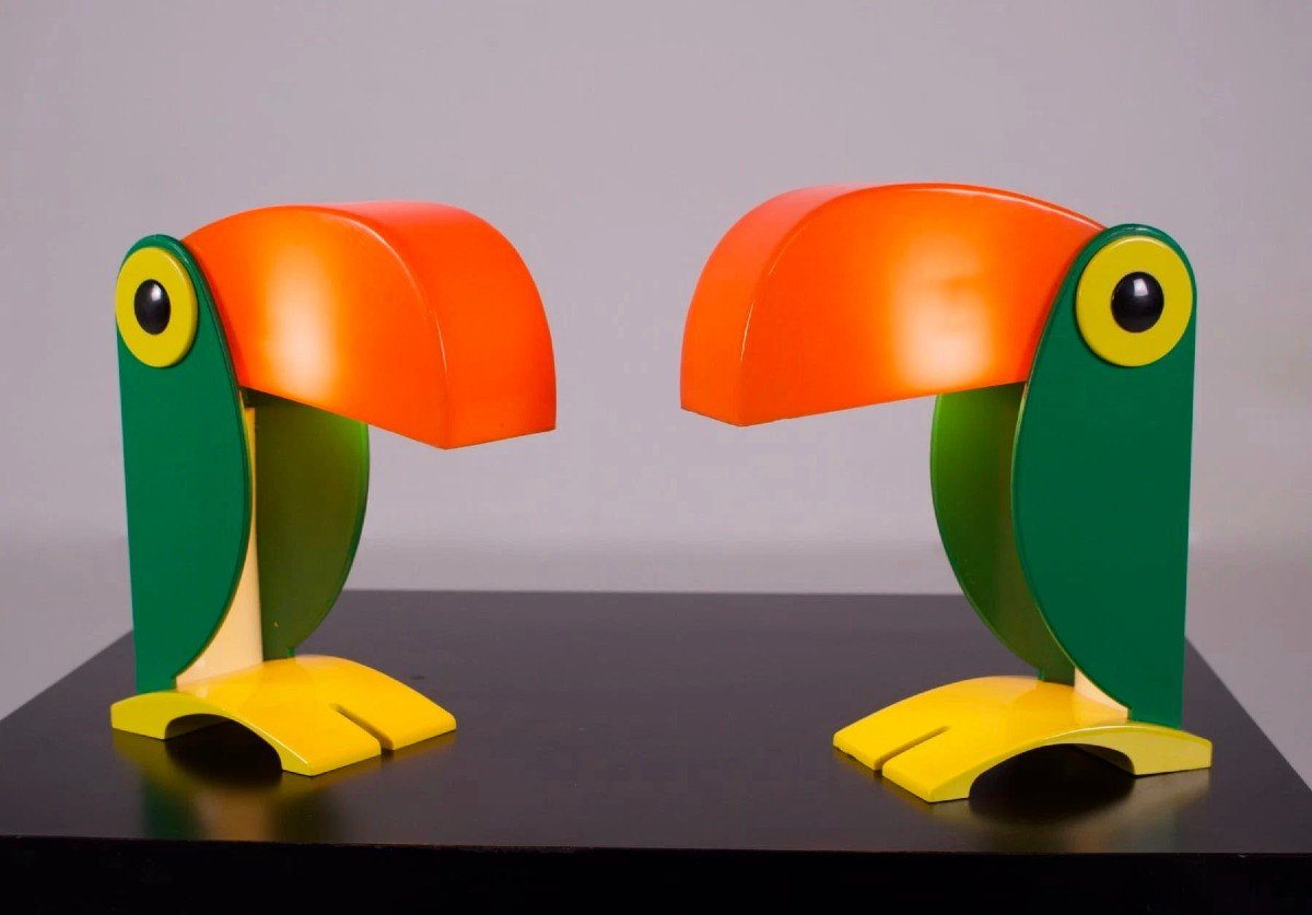 Toucan Lamps, Enea Ferrari, 1970.-photo-2