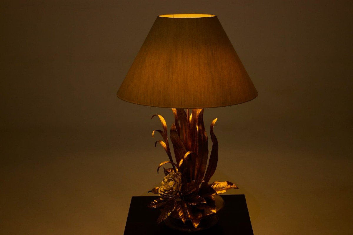 Large Golden Lamp Hans Kögl.-photo-4