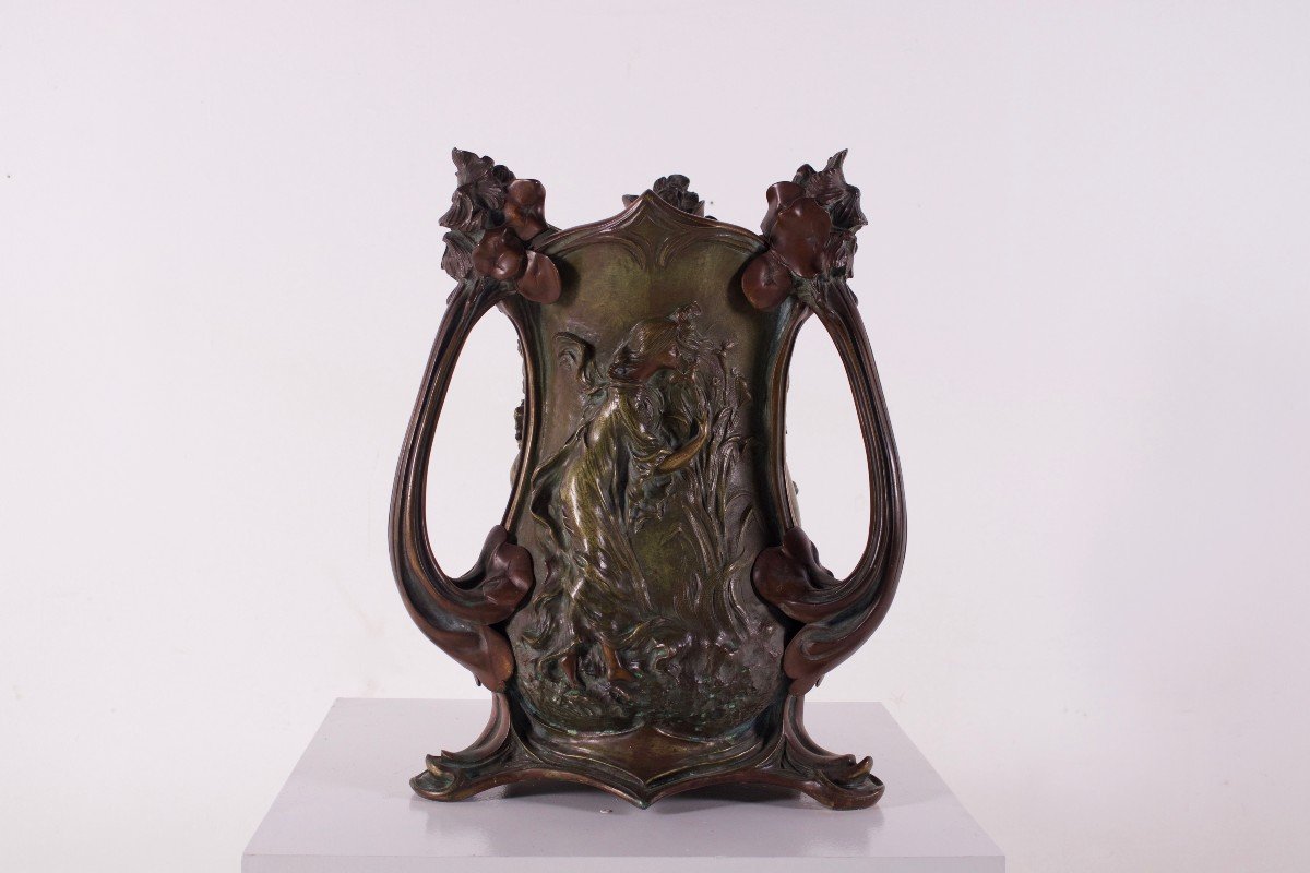 Large Art Nouveau Planter, Raphaël Charles Peyre.-photo-2