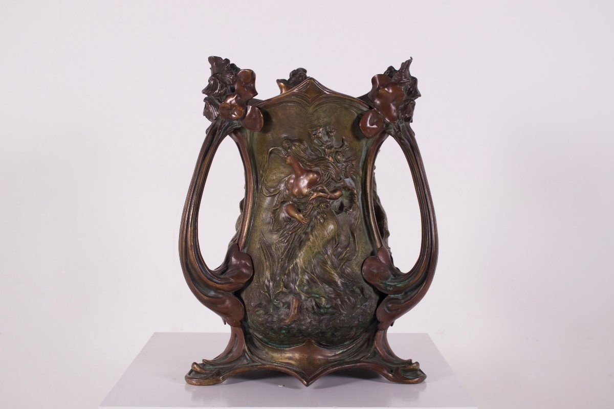 Large Art Nouveau Planter, Raphaël Charles Peyre.-photo-3