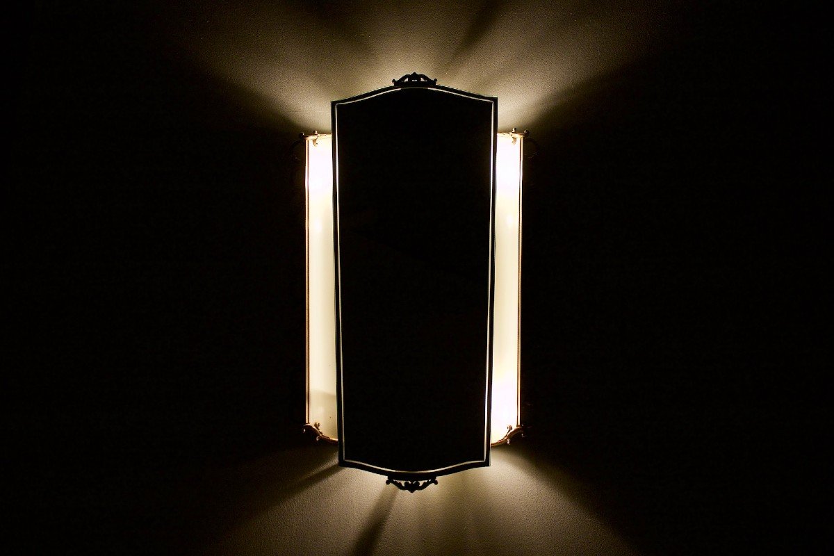 Neo-baroque Mirror Backlit 1950's.-photo-1