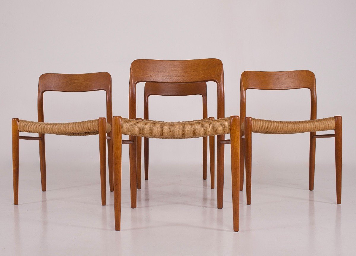 4 Danish Teak Chairs By Niels Otto Møller-photo-1