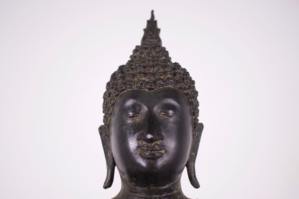 Bouddha Shakyamuni Ayutthaya En Bronze-photo-3