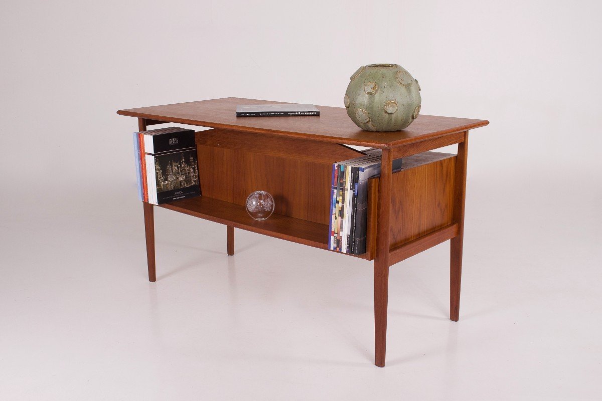 Bureau Danois En Teck De Gunnar Nielsen Pour Tibergaard