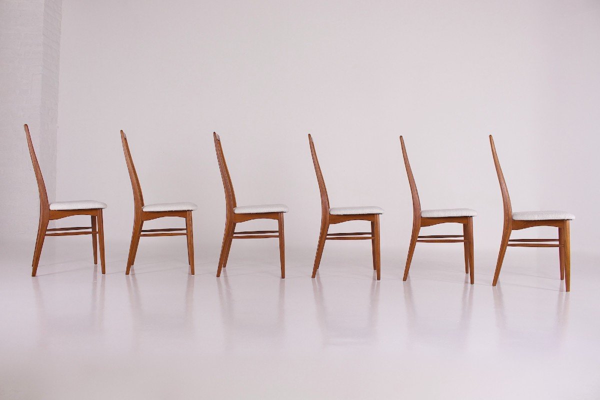 6 Chaises Eva Par Niels Koefoed-photo-3