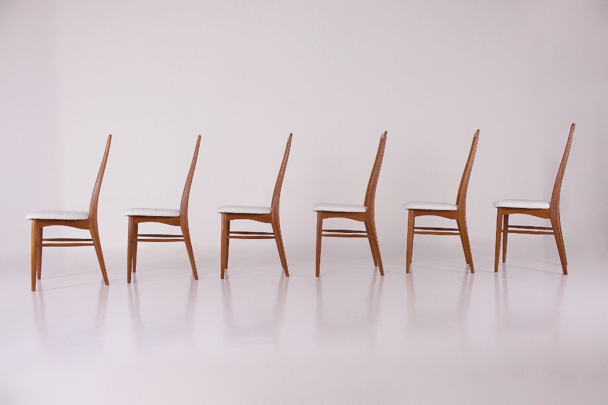 6 Chaises Eva Par Niels Koefoed-photo-1