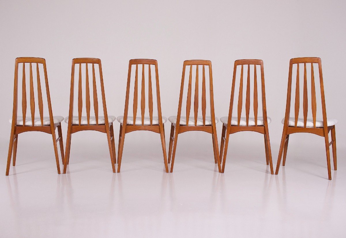 6 Chaises Eva Par Niels Koefoed-photo-2