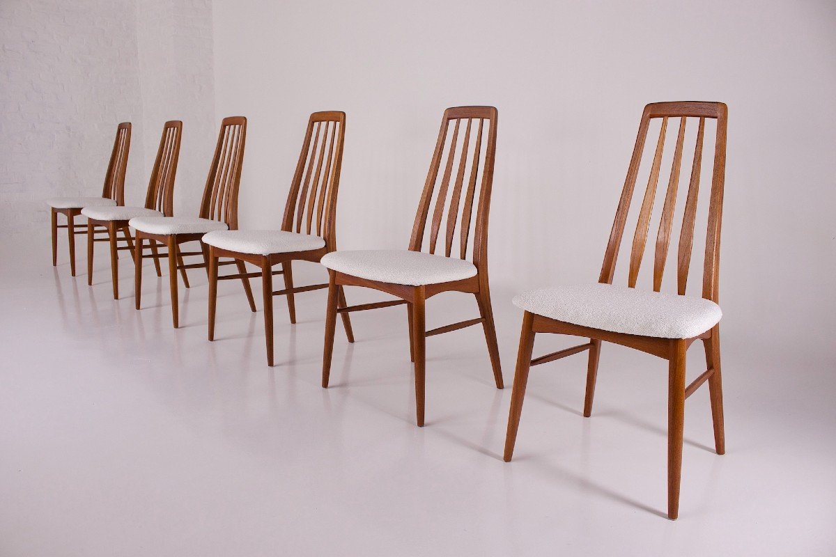 6 Chaises Eva Par Niels Koefoed