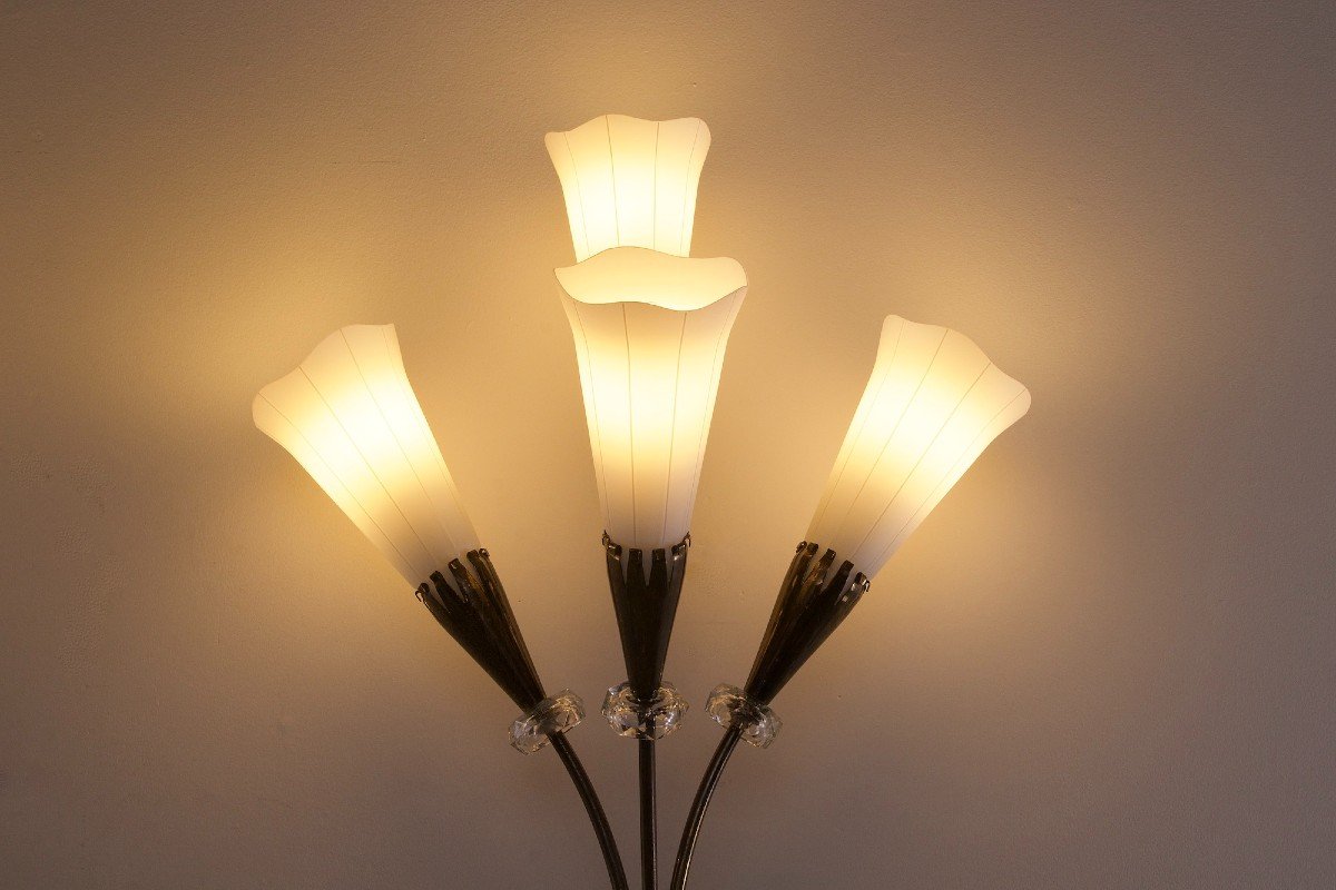 Pair Of “arum” Torchiere Wall Lights By Maison Lunel-photo-1