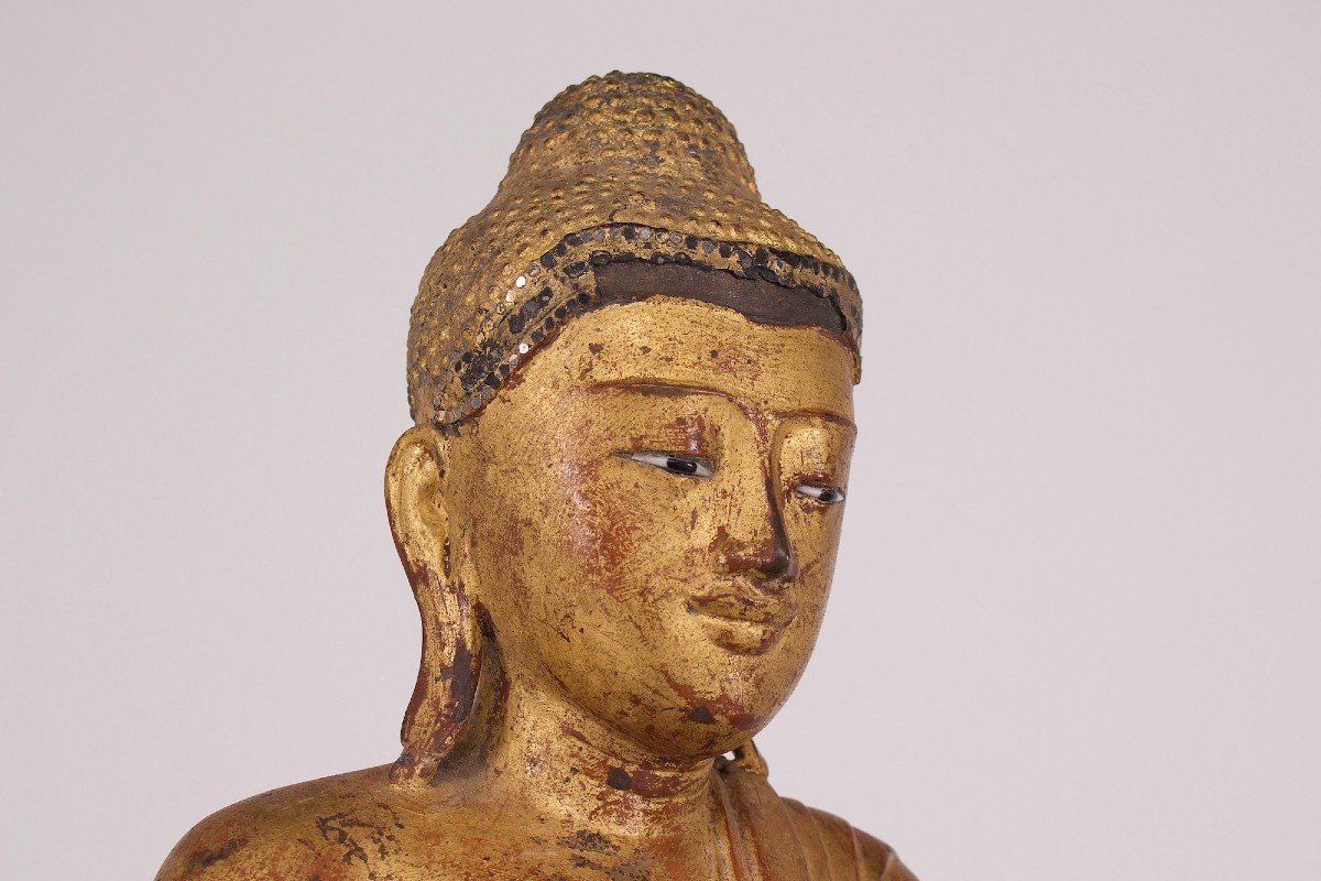 Gilded Bronze Buddha, Mandalay Period-photo-1