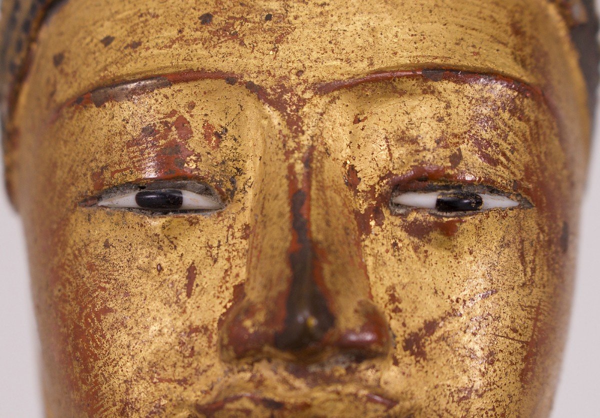 Gilded Bronze Buddha, Mandalay Period-photo-3