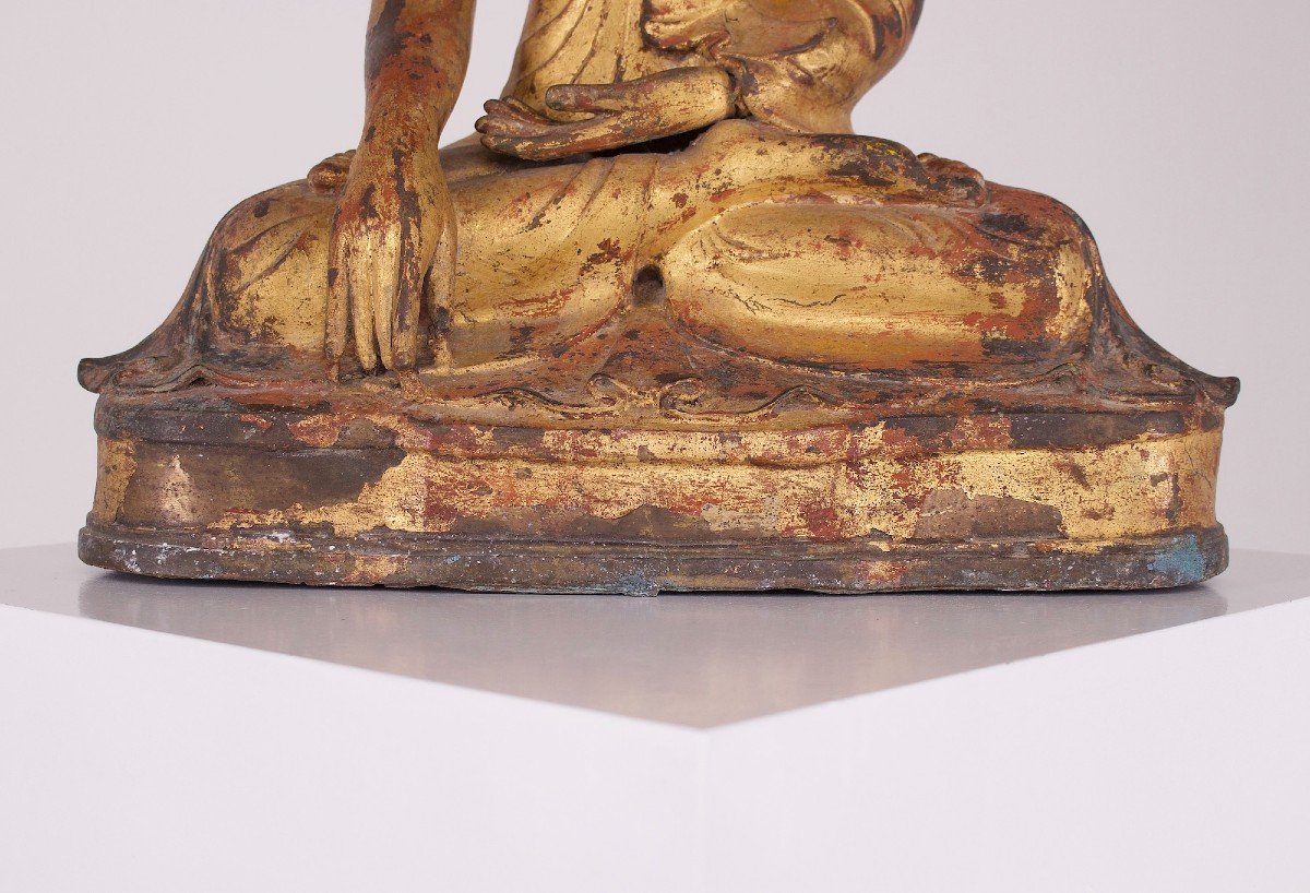 Gilded Bronze Buddha, Mandalay Period-photo-6