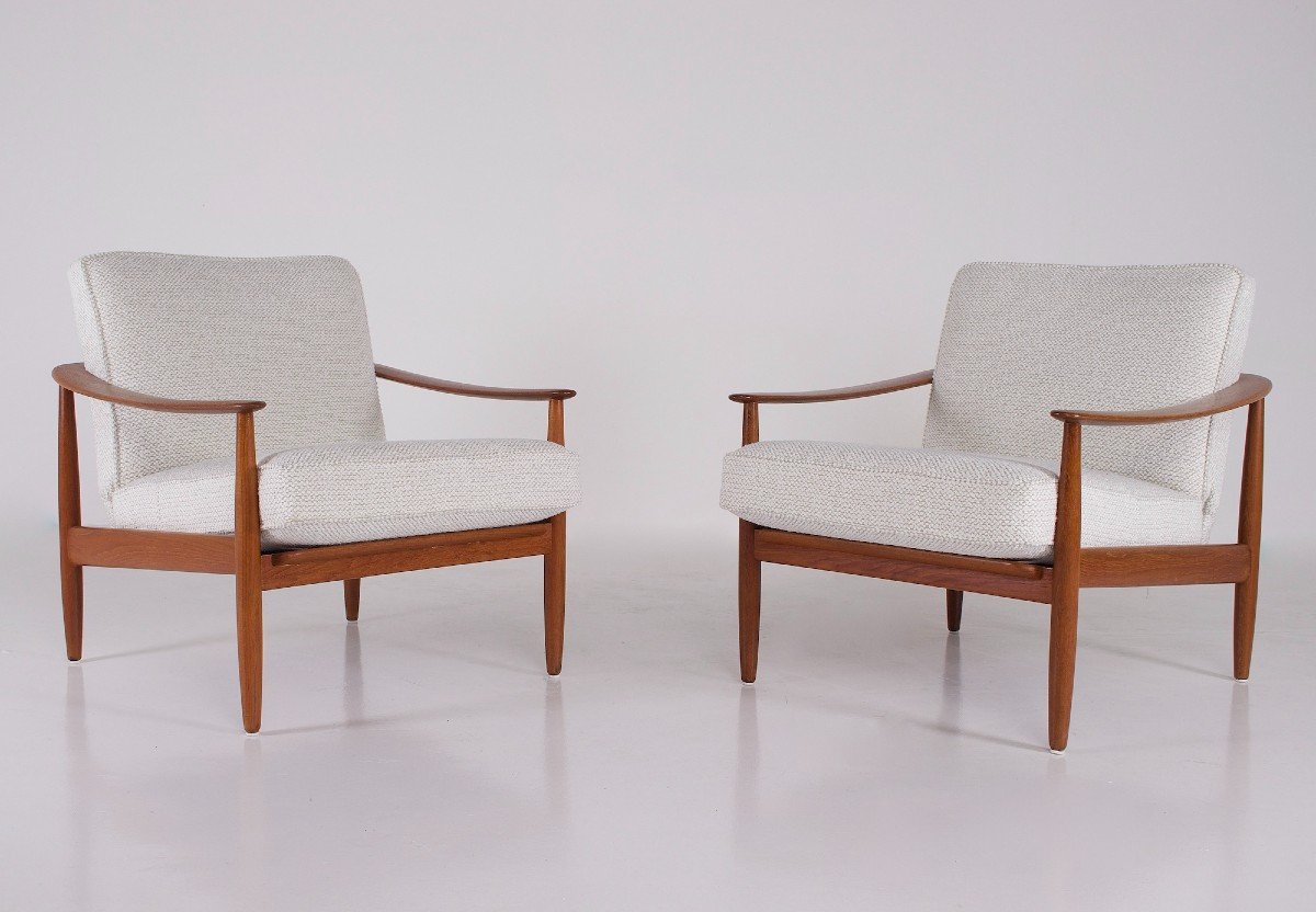 Pair Of Scandinavian Style Armchairs-photo-2