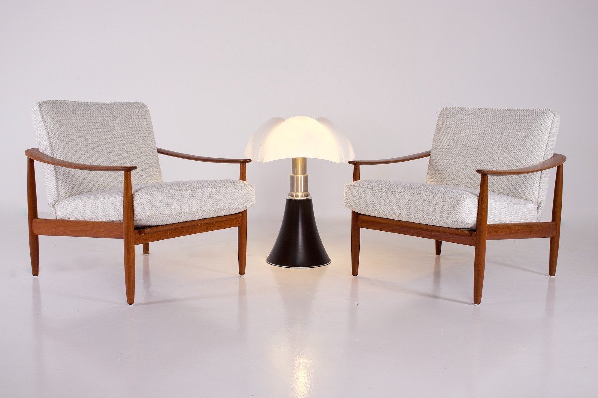 Pair Of Scandinavian Style Armchairs-photo-4