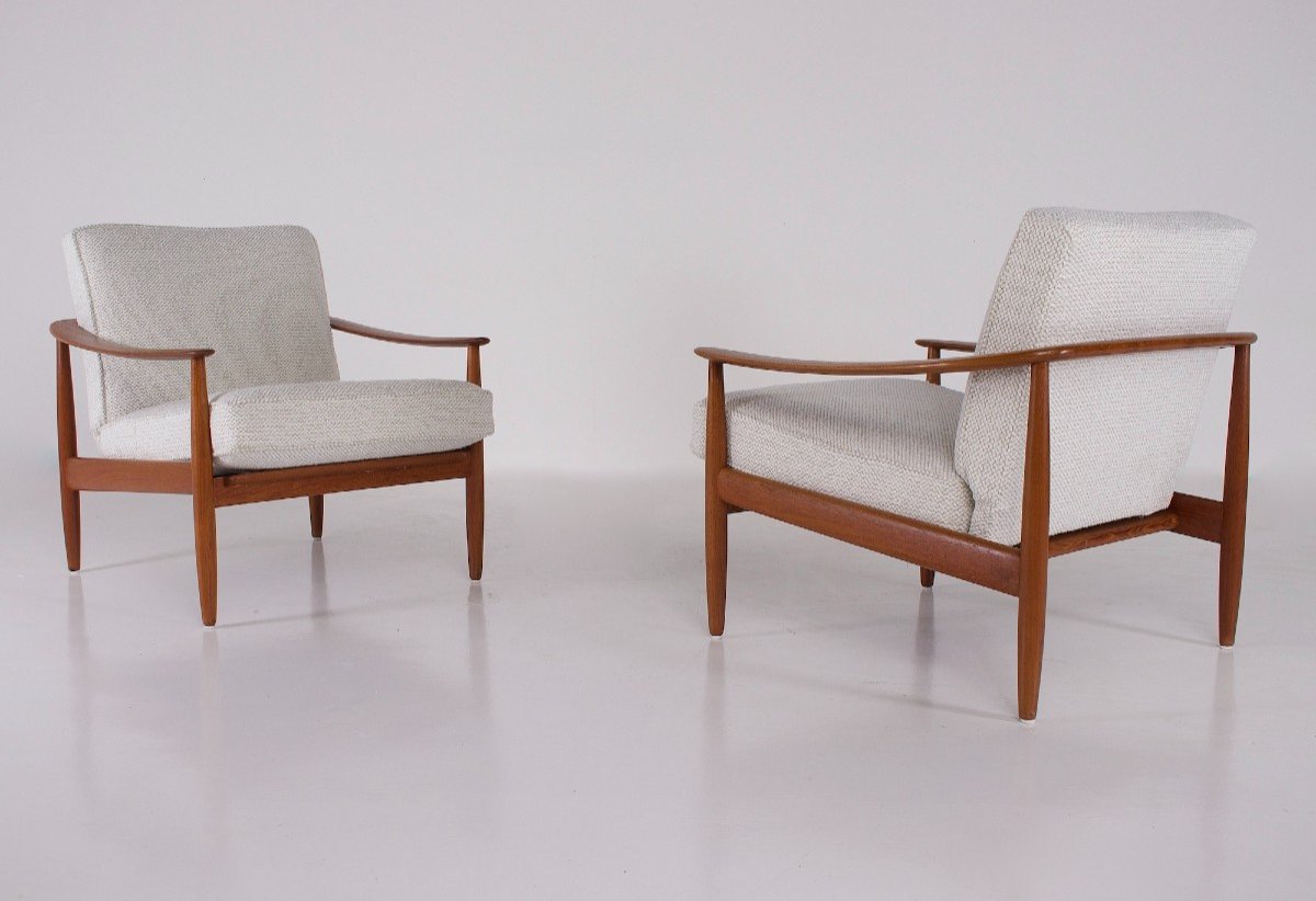 Pair Of Scandinavian Style Armchairs