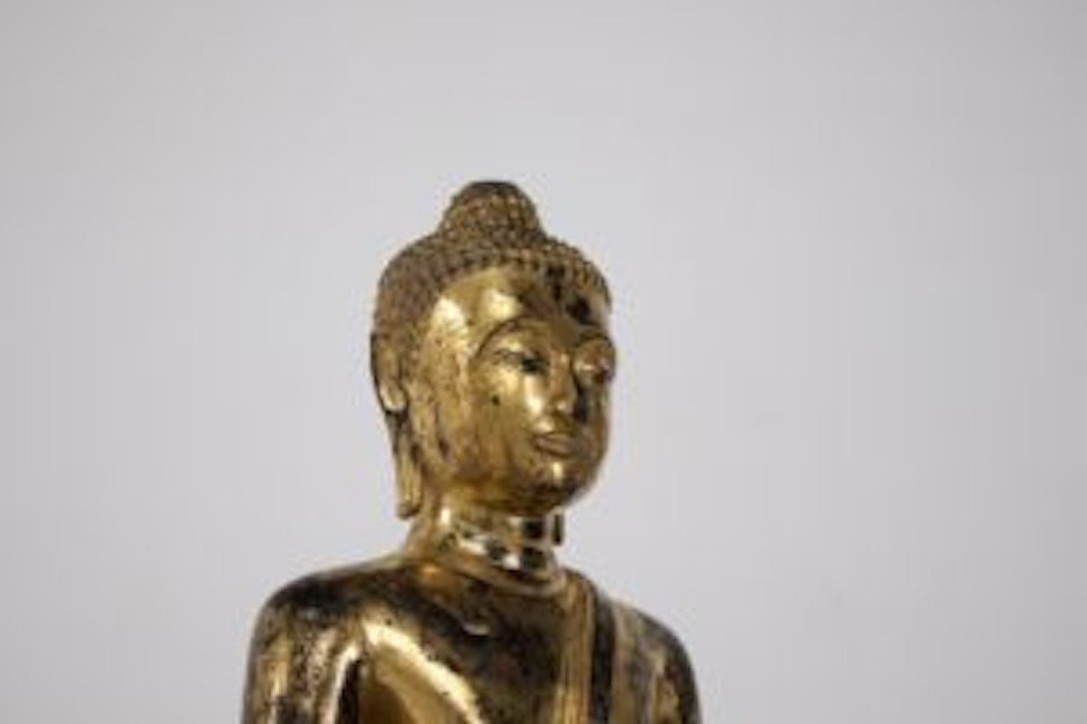 Large Maravijaya Bronze Rattanakosin Buddha (80cm)-photo-2