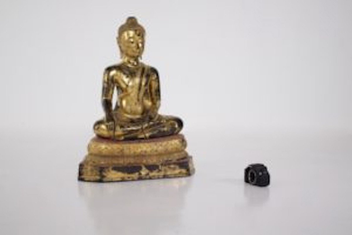 Large Maravijaya Bronze Rattanakosin Buddha (80cm)-photo-7