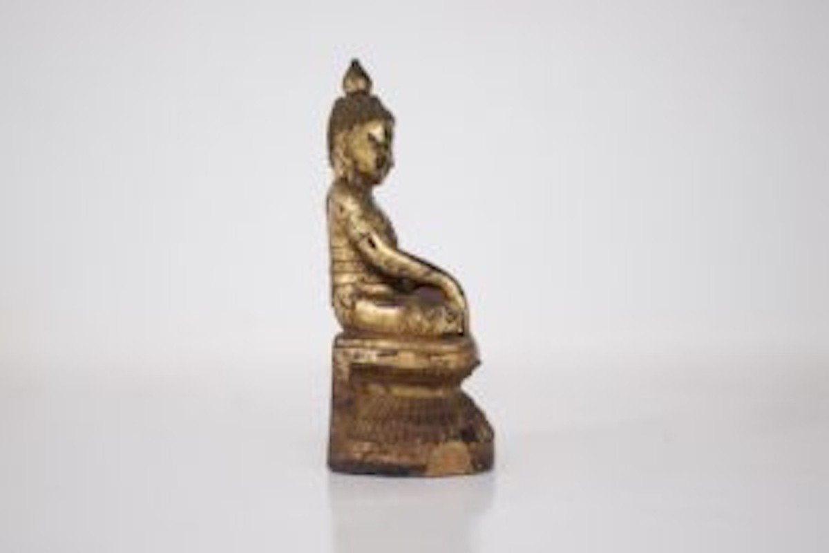 Golden Wooden Buddha, Burma, Shan State-photo-4