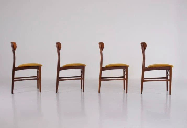 4 Chaises Danoises En Teck-photo-4