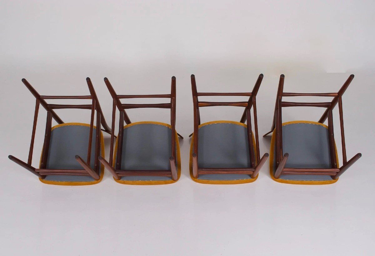 4 Chaises Danoises En Teck-photo-5