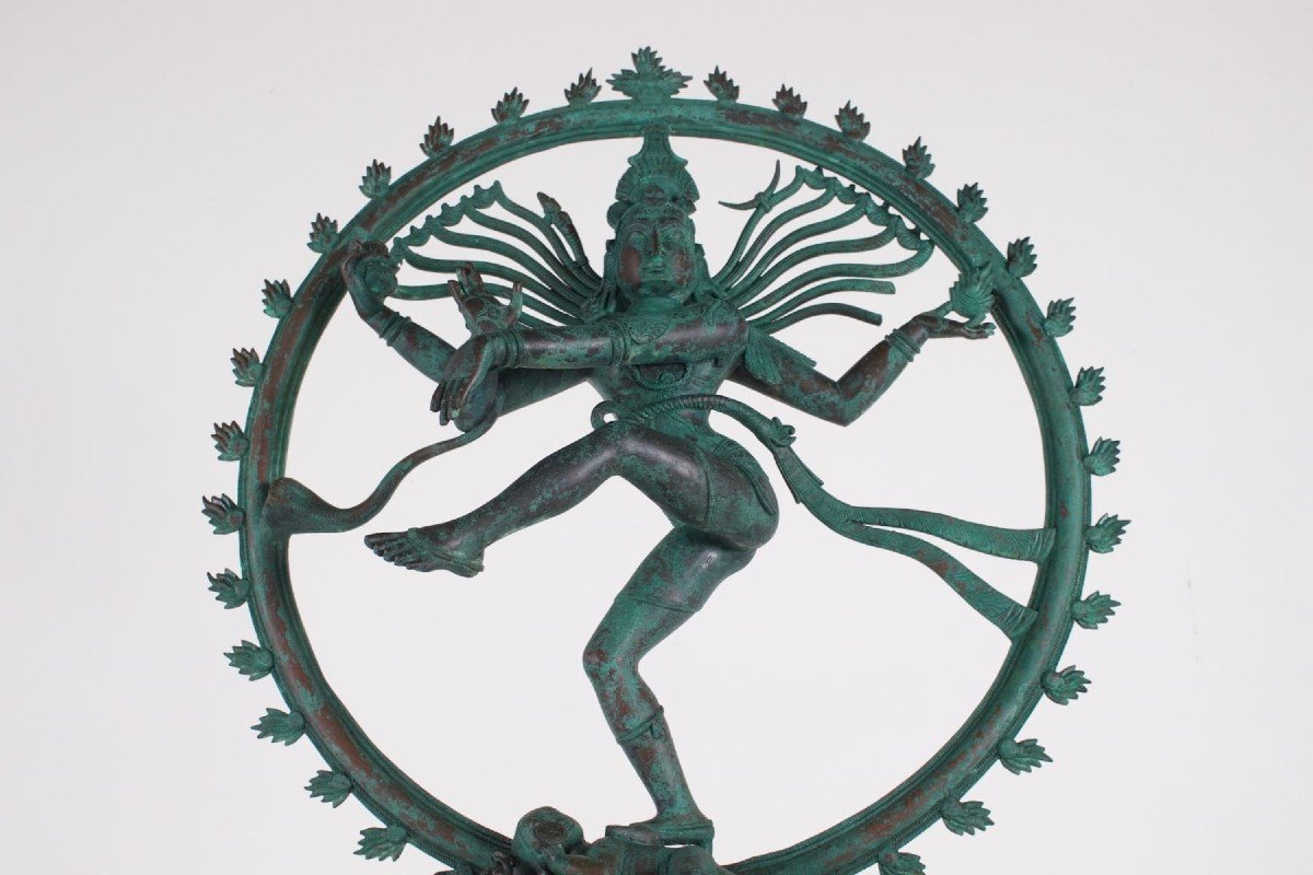 Large Shiva Nataraja In Bronze-photo-2