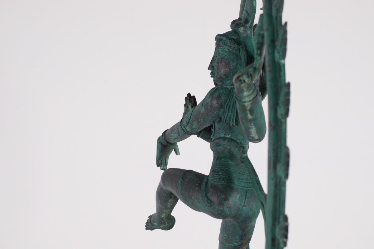 Large Shiva Nataraja In Bronze-photo-2