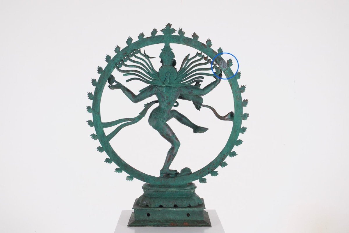 Large Shiva Nataraja In Bronze-photo-4