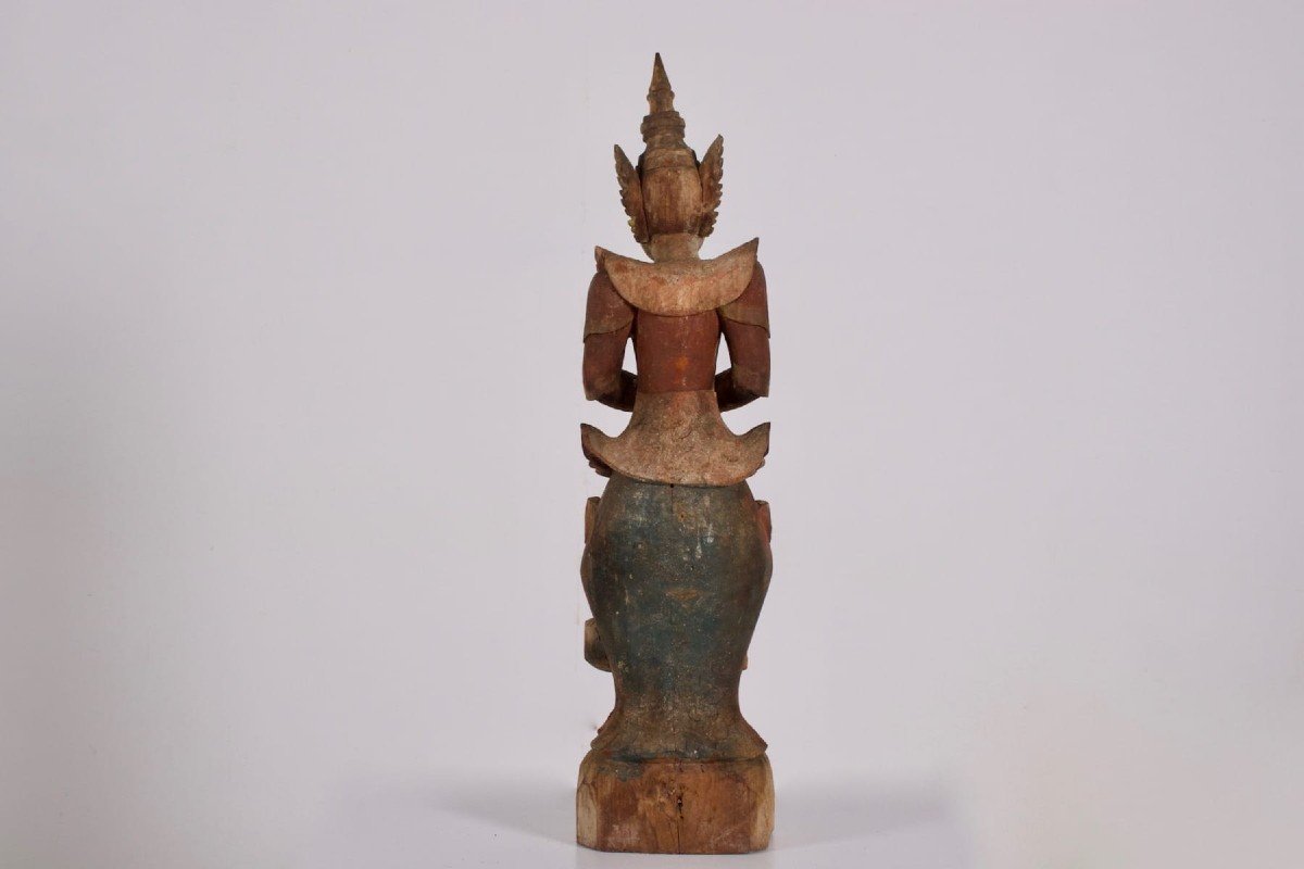 Wooden Sculpture Of A Burmese Nat-photo-4