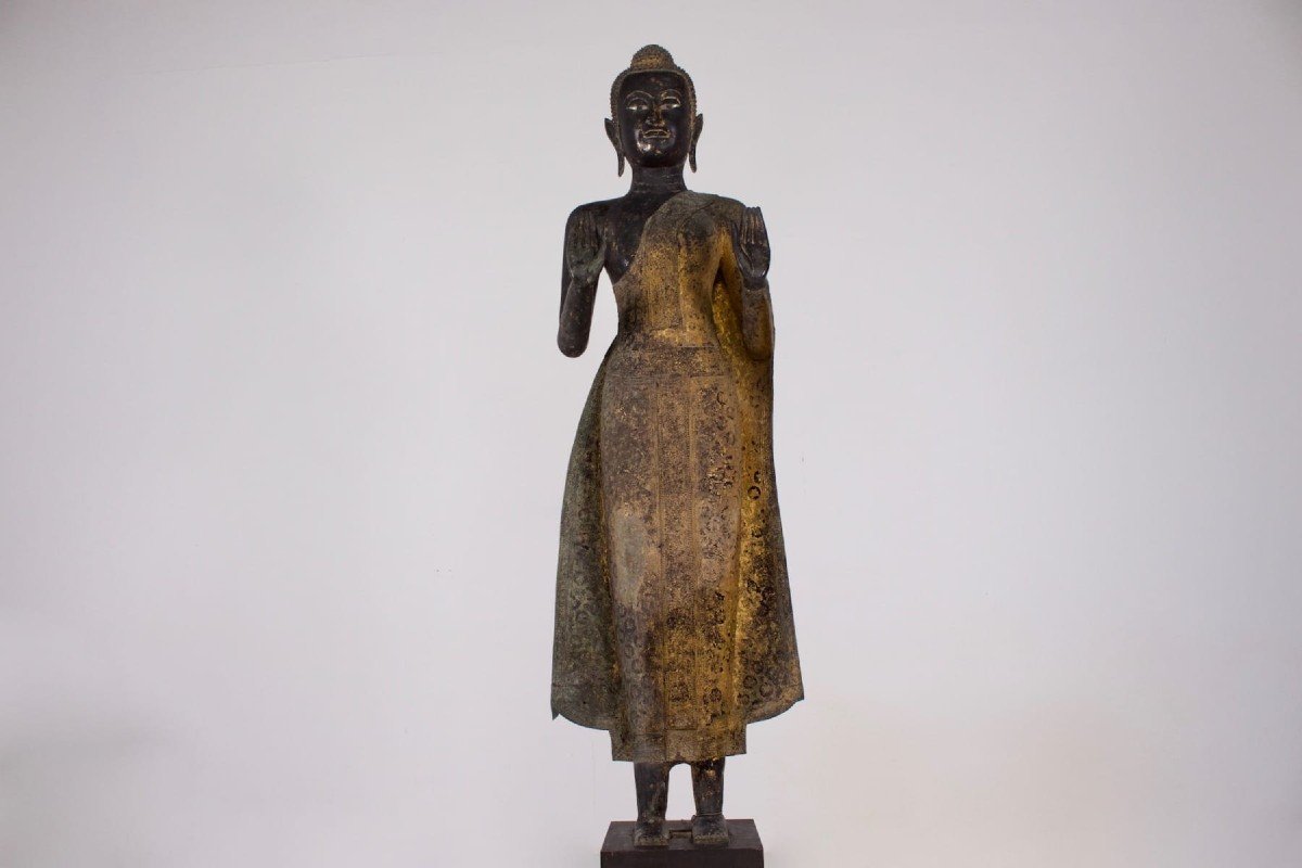 Grand Bouddha En Bronze, Rattanakosin (185cm)-photo-2