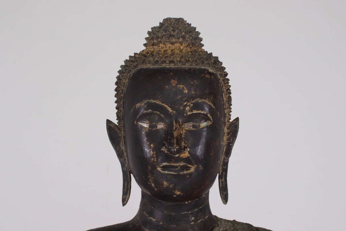 Grand Bouddha En Bronze, Rattanakosin (185cm)-photo-3