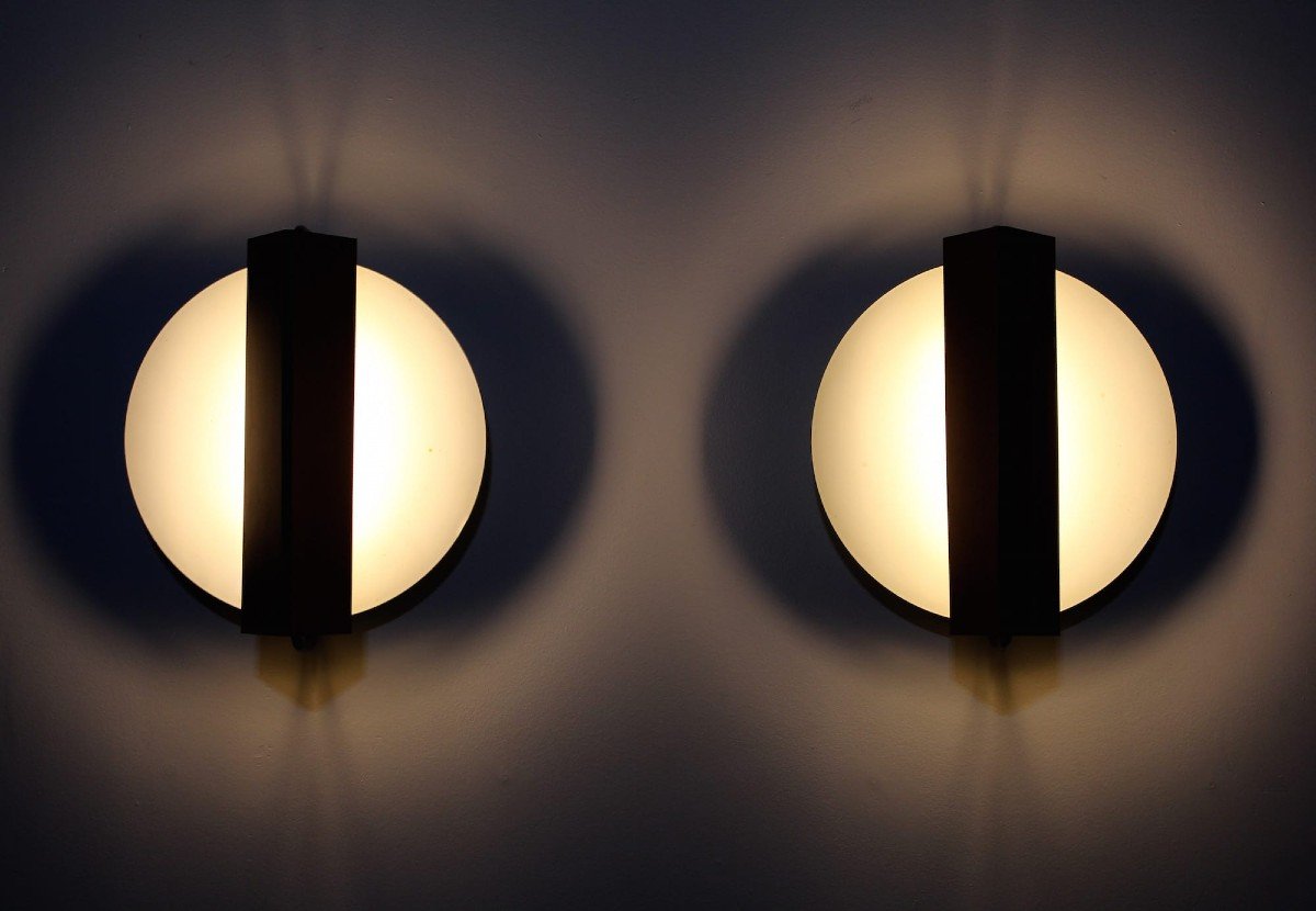 Pair Of Modernist Sconces 1960-photo-4