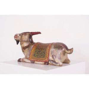 Sacred Figure Of A Goat, India.