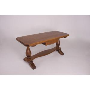 Convent Table Console In Solid Oak