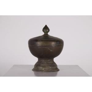 Burmese Bronze Covered Bowl Taungû / Nyaung-yan