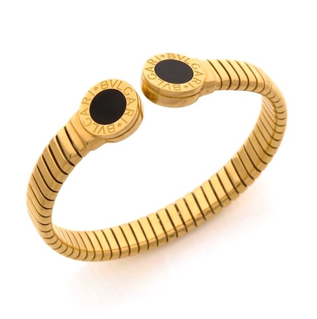 Bvlgari • Gold And Onyx Bracelet