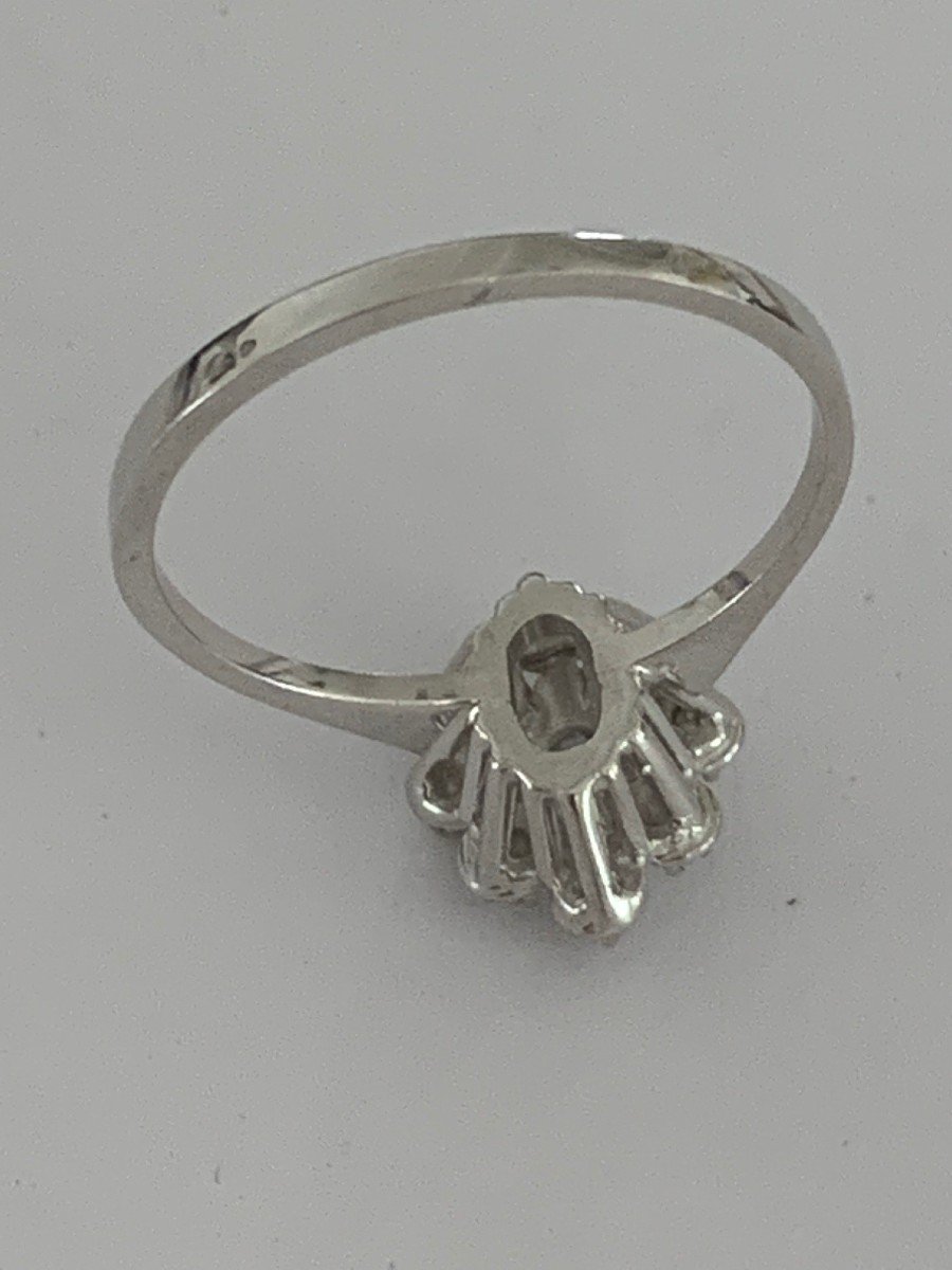 2404 – Bague Fleur Or Gris Diamants-photo-4