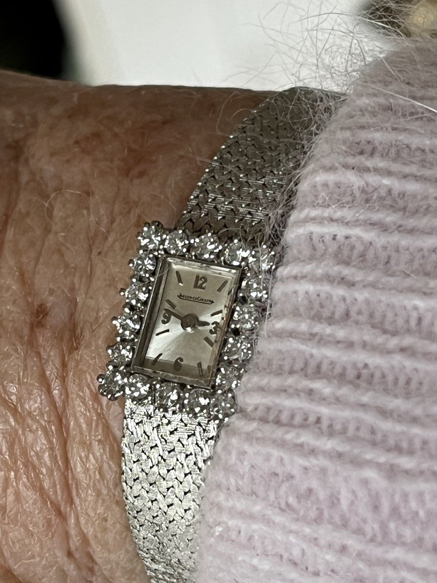 Proantic 4111 jaeger Lecoultre White Gold Diamonds Watch