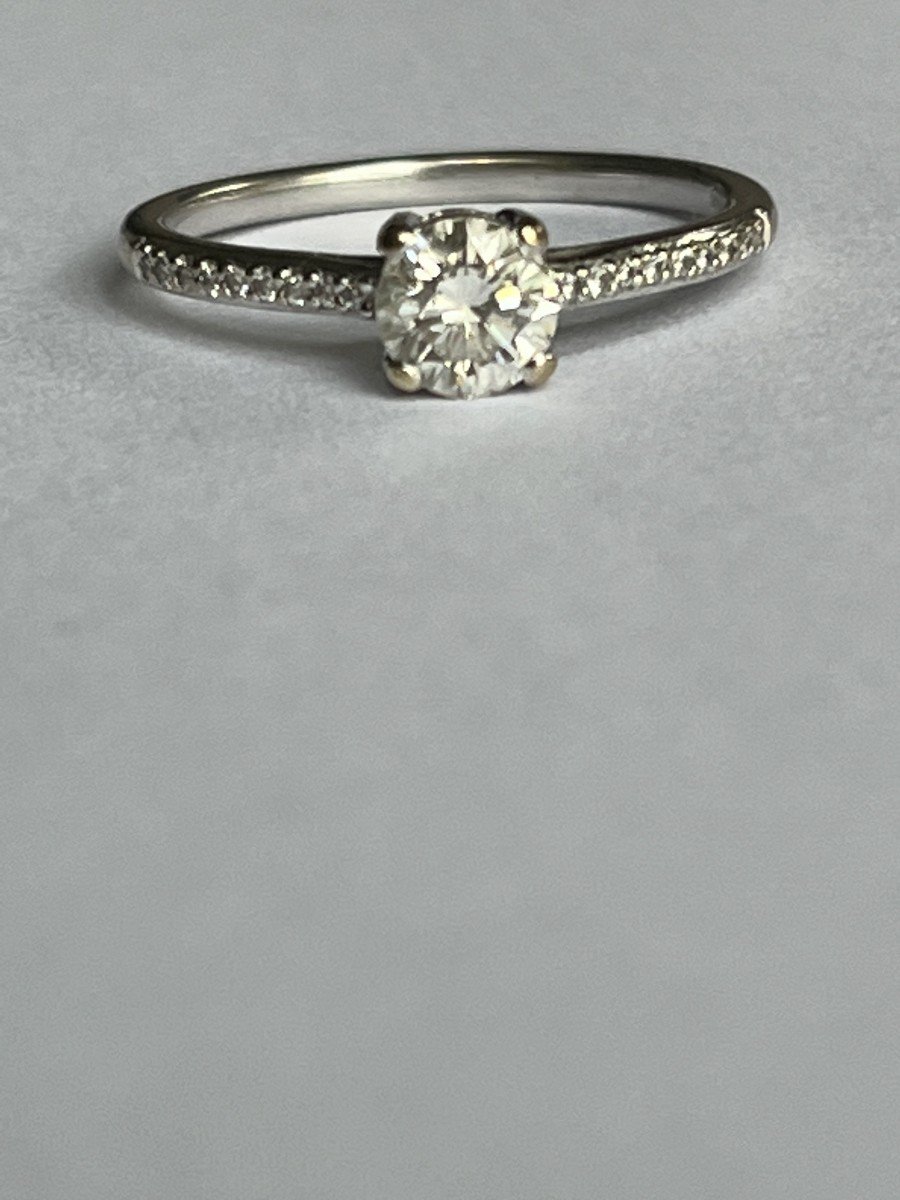 4187– 0.51 Ct Diamond White Gold Solitaire Ring-photo-3