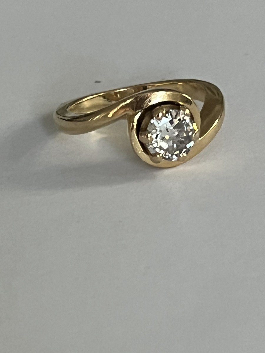 4593- 0.70 Ct Diamond Movement Ring-photo-4