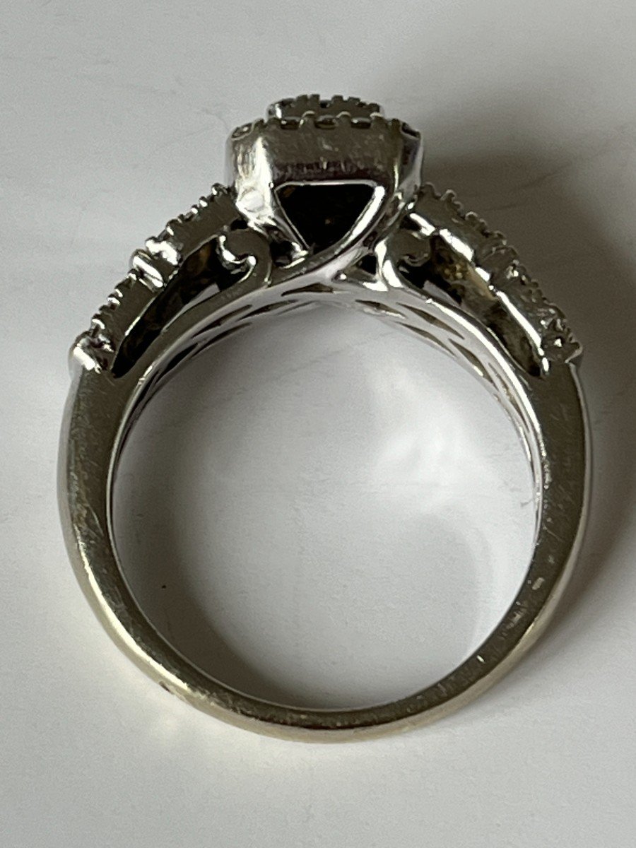 5263- White Gold Diamond Ring-photo-3