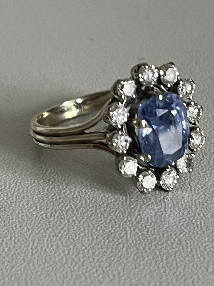 5292- Marguerite Ring White Gold Sapphire Diamonds-photo-1