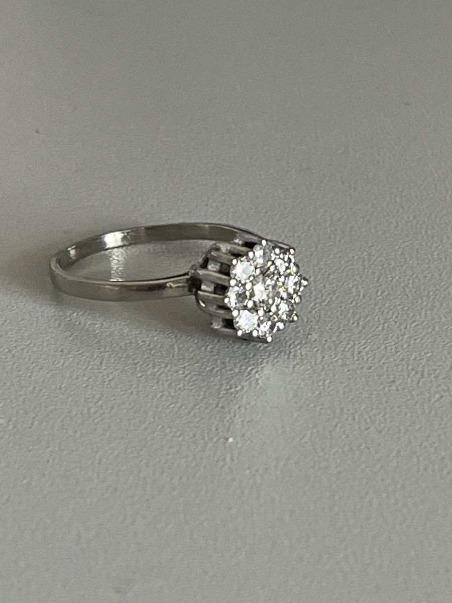 5514- Bague Or Gris Diamants-photo-3