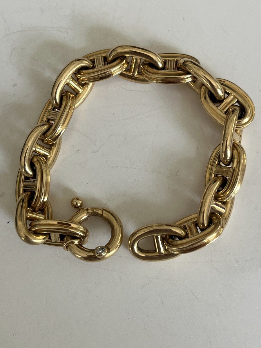 5490- Gay Freres Yellow Gold Articulated Bracelet-photo-2
