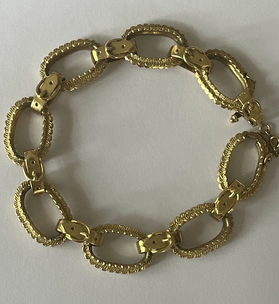 5530- Yellow Gold Bracelet Belt Patterns