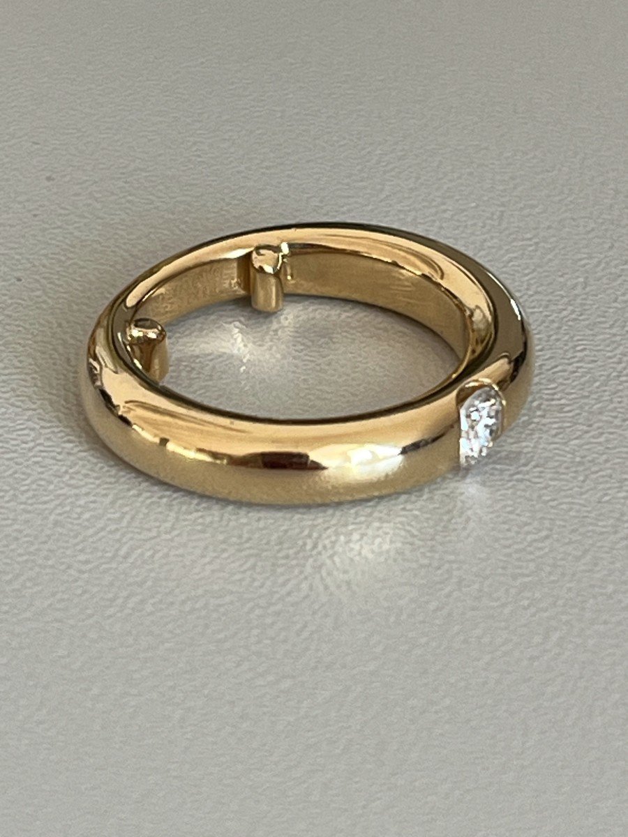 5742- Cartier Diamond Solitaire Ring-photo-4