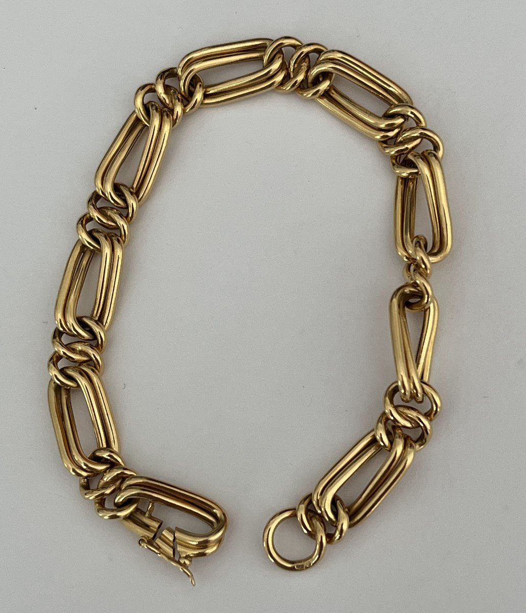 5911- Gay Freres Yellow Gold Bracelet 17g